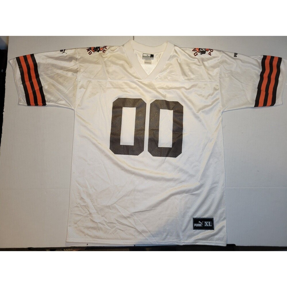 Vintage Y2K Cleveland Browns Dawg Pound Puma Jersey XL 00 Web Dawg NFL Football